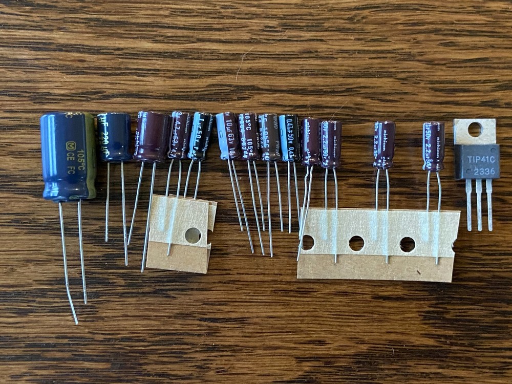 Sansui SR-525 Recap Kit Capacitors Turntable Speed Repair Set