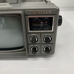 BENTLEY DELUXE PORTABLE 5″ BLACK & WHITE TELEVISION #100C Powers on.