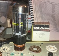 Sylvania 5U4GB / 5AS4A Vacuum Tube Tested on TV-7D/U Tube Tester NOS