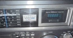 GE 7-2990A Superadio AM FM SW Radio Receiver Recorder Digital Counter WORKS