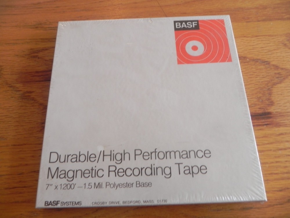 BASF Durable/High Performance Magnetic Recording Tape 7″ x 1200’NEW