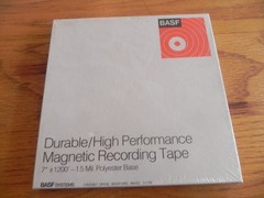 BASF Durable/High Performance Magnetic Recording Tape 7″ x 1200’NEW