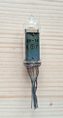 1 X IN-14 Soviet Nixie Tube. Fine Mesh. NOS.