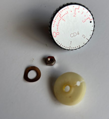 Dual 1229Q Vintage Stereo Turntable Original Anti-Skate Knob Assembly
