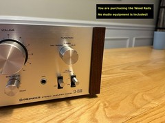 Black Walnut Rails. Fits Pioneer SA-6500 6600 6850 710 7100 7500 810 8100 others