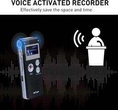 Digital Voice Recorder Audio Recording – 64GB Audio Recorder with Playback Vo…