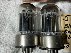 5 GE 6080 Vacuum Tubes 3 NOS Matching Codes Black Plate Power Amplifier Plus 2