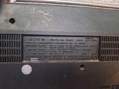 Vintage Sony ICF-7370W PSB FM AM 3 Band Portable Radio Working