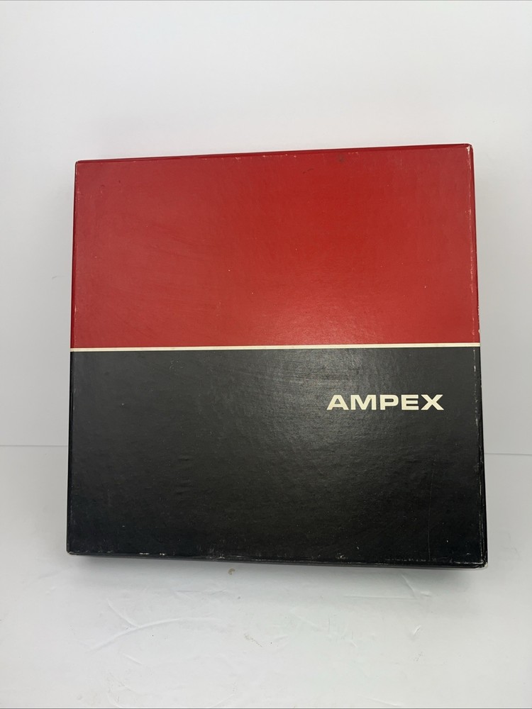 Ampex Vintage Magnetic Data Storage Tape Reel Model 756 Used With Box
