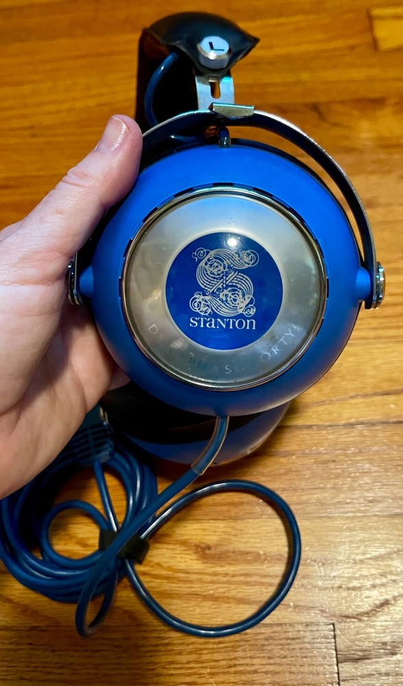 Stanton VTG Dynaphase 40 Stereo Headphones Over The Ear Blue