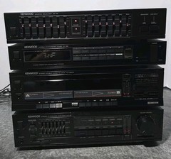 Vtg Stereo Kenwood KA-76 Stereo Amplifier, KX-56CW, GE-46 Equalizer, KT-56 Tuner