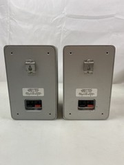 Realistic Minimus-7 Silver Speakers Pair 40-2034 Made In Japan Tested Working