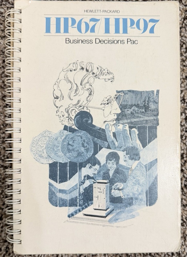 HP-67/HP-97 Scientific Calculator Standard Pac Manual ONLY Hewlett Packard 1976