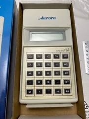 Vintage NIB Aurora LCD-6 Mini Desk Top Calculator Made Taiwan Collectable Works