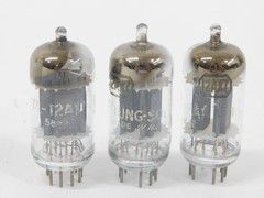 Tung-Sol 12AX7 Vintage Long Plate Slant Square Getter Audio Tubes (test as NOS)