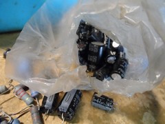 BIG LOT of VINTAGE. DIODES, TRANSISTORS. CAPACITORS COILS… ?? Look to be used