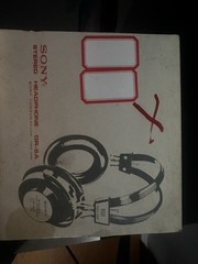Sony DR-5A Stereo Headphones Black Silver Adjustable Headband 6.35mm 1970s Box