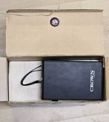 Crown Corder CTR-8750 Solid State Vintage Tape Recorder Rare NIB Made in Korea