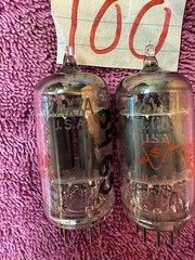 2 Sylvania 12AX7 7025 ECC83 Quad McIntosh Scott Fisher preamplifier Pilot Tubes