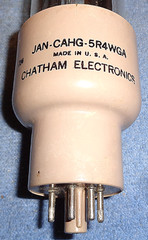 1 NOS Chatham JAN 5R4WGA Vacuum Tube 1957 Rectifier “Potato Masher”