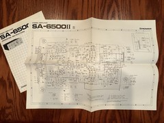Original Pioneer TX-6500 II SA-6500 II Owner’s Operating Manuals & Schematics