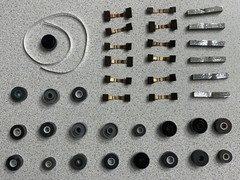 8 Track Tape Repair Parts Pads Springs Felts Pinch Rollers Splicing Tape Kit b