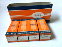 (4) Ultron 7868 Tube NIB USA Tip Top For Fisher 400 Or 500c 7591A With Converter