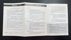 Bell & Howell Briefcase Microfilm Reader Owner Instructions Maintenance Manual