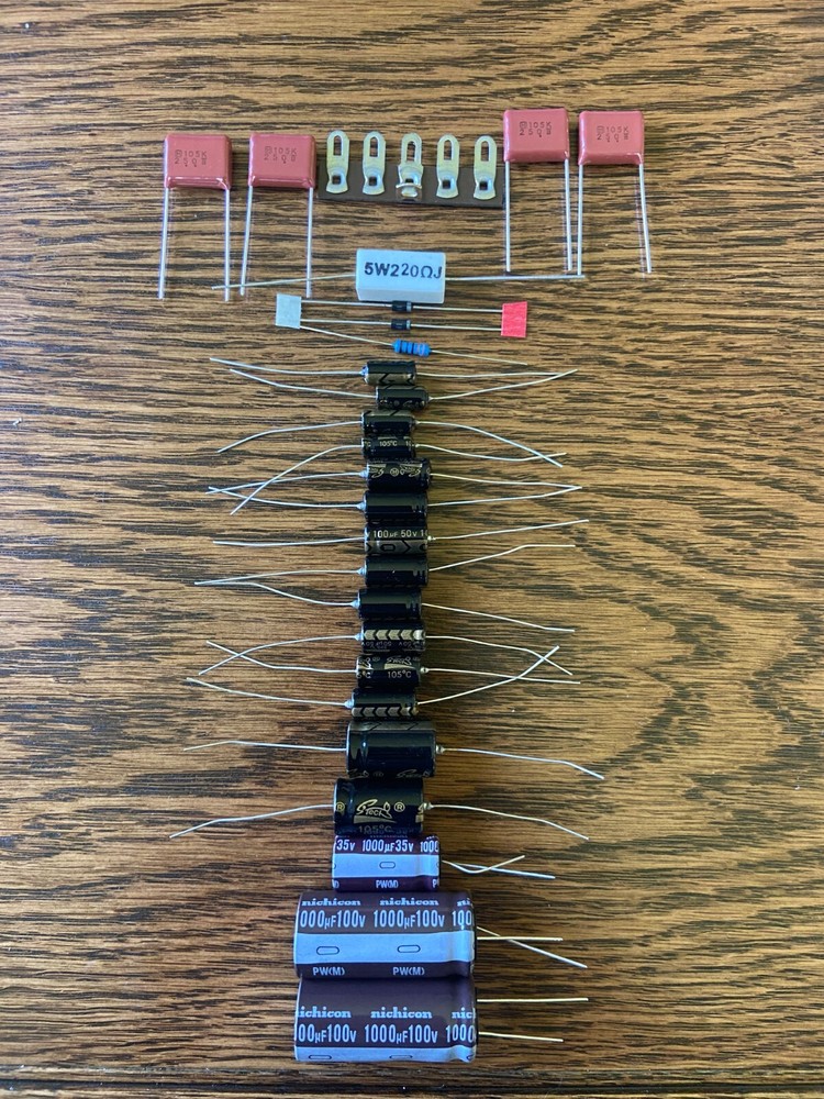Dynaco PAT4 Complete Recap Kit High-Quality Preamplifier Rebuild Can Cap Too!