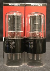 RCA 6SN7 GTB TUBE 1950s TOUGH DOGS 2 HOLE BLACK LADDER PLATES MATCHING SET