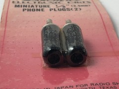 2 Pack Archer Phone Plugs Miniature 1/8″ (3.5mm) No. 274-286 Japan