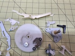 Pioneer PL-990 Turntable Parts – Cam Gear, Misc Control Arms, Spindle