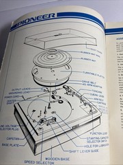 Pioneer PL-A25 Vintage Operating Instructions Manual Original Rare
