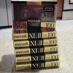 Maxell XLII 100 Lot of 6 Blank Cassette Tapes Type II High Bias Sealed Japan