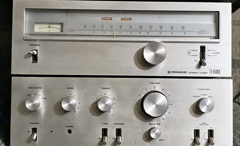Vintage 1970’s Pioneer TX-6500 II Stereo Receiver Tuner / SA 6500 II Amplifier