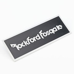 Rockford Fosgate Speaker Custom Made Logo Badge Aluminum 106mm(4.17″)X39mm(1.54″