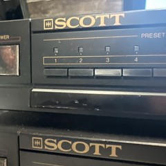 Vintage Scott Stereo Tuner T1210 & Graphic Equalizer A1110 TESTED working System