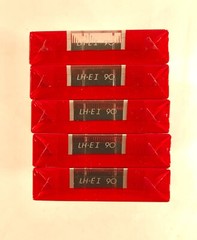 Lot Of 5 BASF LH-EI Extra I 90 Cassette Tapes NOS Sealed