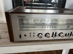 Vintage Late 1970’s Technics SA-600 FM/AM Stereo Silver Face Wood Receiver