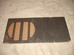 Vintage Tweed Speaker Covers from 1960s Magnavox Console approx 16×8