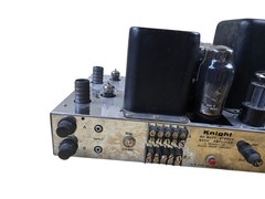 Knight KB-85 Tube Amplifier Powers On w/ 1958 Mullard Blackburn EL37 Quad 60w