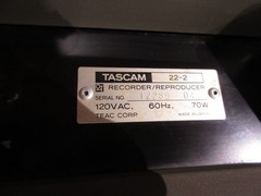 TASCAM 22-2 Reel To Reel Recorder