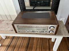 Vintage Late 1970’s Technics SA-600 FM/AM Stereo Silver Face Wood Receiver