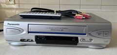 Panasonic PV-V4623S Silver Omnivision VCR Blue Line VHS Player w Remote – Tested