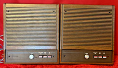 Lot of 2 Vintage NuTone IS-308D 8″ Indoor Speaker Walnut B1