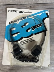 Vtg 1991 Recoton 12 Hot Ear Gear Stereo Headphones EG12 90s Y2k