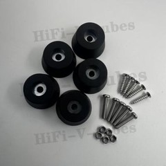5 New FEET w/ hardware for Sansui CA-F1 BA-F1 BA-F2 Heavy-Duty Foot Parts