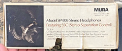 VTG MURA SP-805 STEREO HEADSET BOX CASE VINTAGE SSC SEPARATION CONTROL MONO RARE