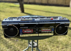 Aiwa CS-W660 Rare Vintage Cassette Deck Boombox Japan Serviced Warranty