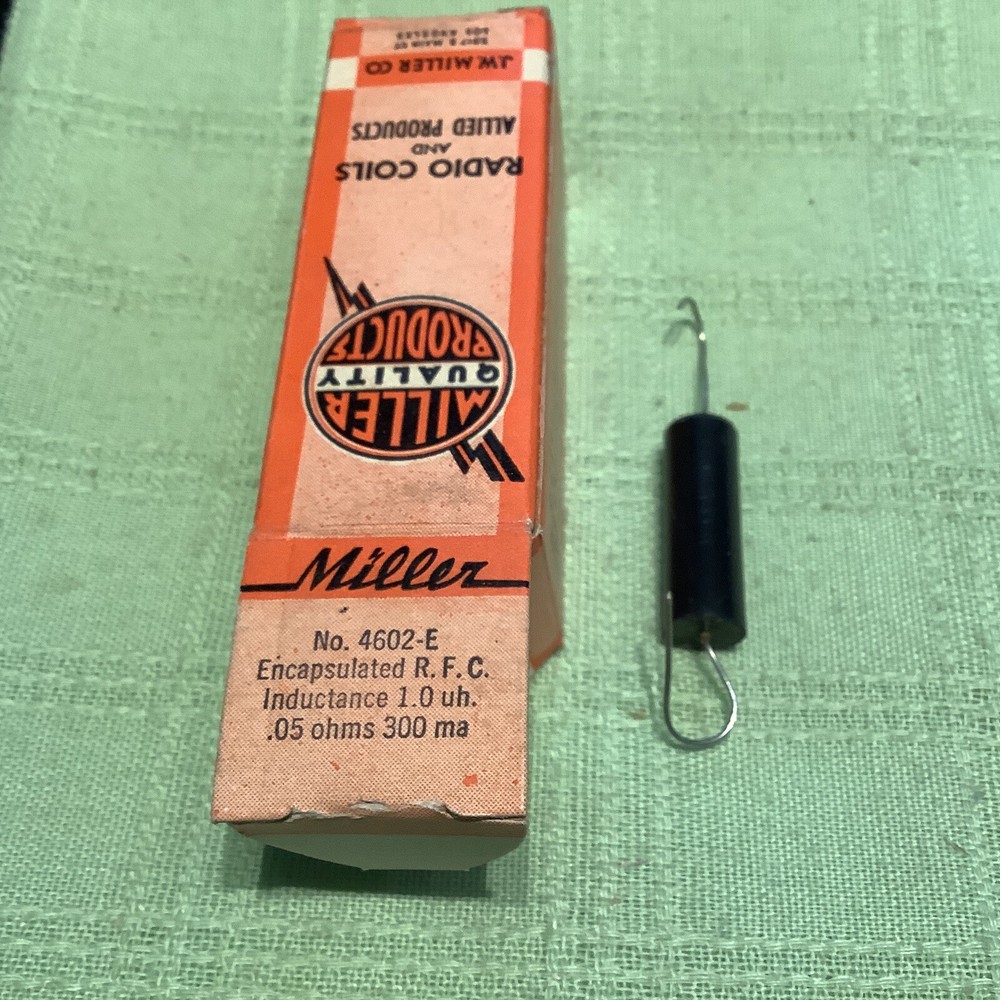 Miller 4602-E Encapsulated RFC Choke 1uH 0.05 Ohms 300mA